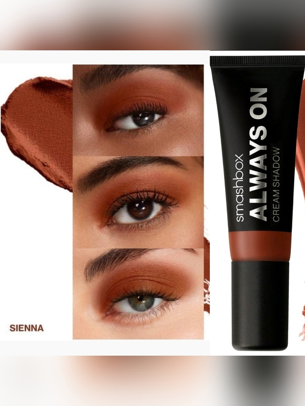 NEW Smashbox Always on Sienna Cream Eye Shadow 0.34 oz NIB